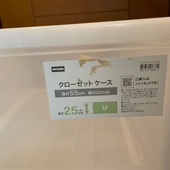 ニトリ　クローセット　ケース　2点セットの画像