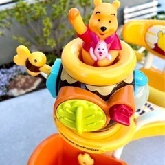 【受渡し決定】ポップンカーゴ三輪車　クマのプーさんの画像