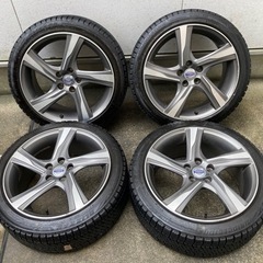 スタッドレスタイヤ235/40R18ブリヂストン ブリザックVRX2 ボルボ純正ホイール 4本 取りに来て下さる方に