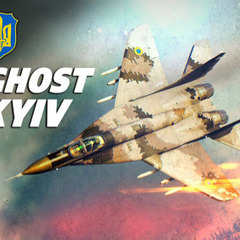 ウクライナ　支援ステッカー　キエフの亡霊　Ghost of Ky...