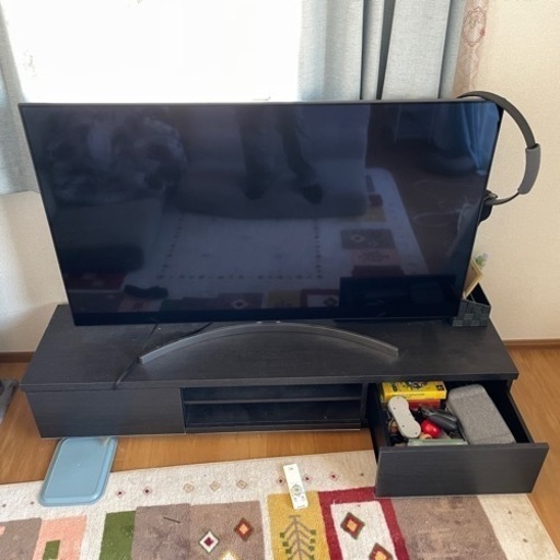 テレビボード 55インチ対応 引き出し付き