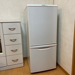 無料　パナソニック 冷蔵庫 NR-TB146W-HG  2ドア 右開き
