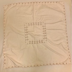 きなり刺繍のマルチクロス　