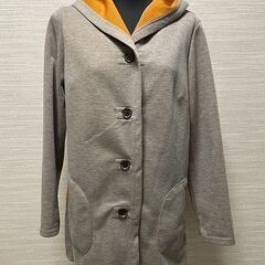 フード付きコート　ベージュ系（裏地なし）11号　