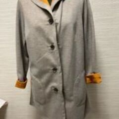 フード付きコート　ベージュ系（裏地なし）11号　の画像