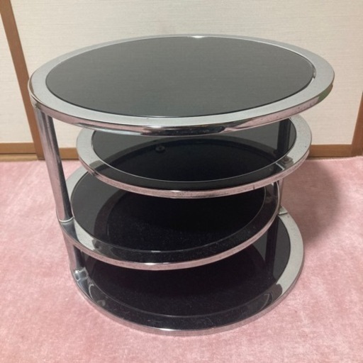 ガラステーブル(可変式4段)
