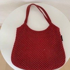 アニエスベー★網バッグ★レッド