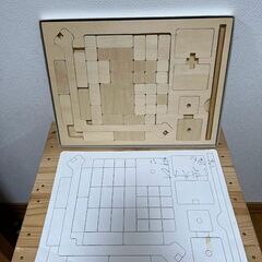【中古品】木製パズル　ウッドパズル（３）　重田木型（４３ピース）の画像