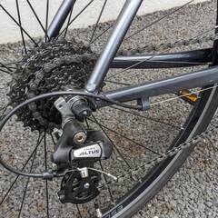 GIANT ESCAPE R3 2021モデル Mサイズ ブラック クロスバイク ジャイアント純正キックスタンド・ボトルケージ・ABUS鍵付きの画像