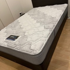 定価211,680円 シモンズ 収納付きセミダブルベッド マットレス付き