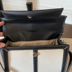 Legato Largo レガートラルゴ　クリームとブラック　ショルダーバッグの画像