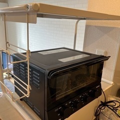 ラップホルダー付き 伸縮レンジ上ラック(ER-4464)の画像