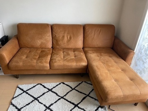 【美品】3人掛けカウチソファ