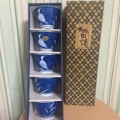 新古品 有田焼 茶器 鷺