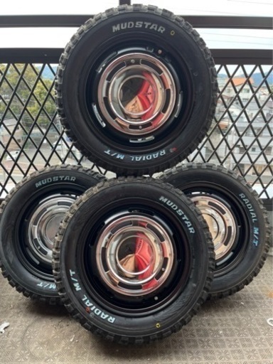 軽バン 14インチ タイヤホイールセット ディーンクロスカントリー マッドスターラジアル オフロード タイヤ ホイール セット