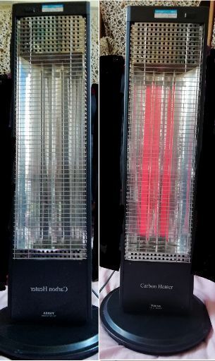 カーボーンヒーターYA-c977KR(BK)9年製