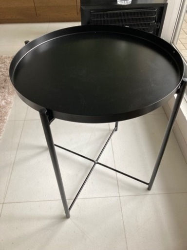 イケア　ＩＫＥＡ　【中古品】トレイテーブル　GLADOM グラドム　ブラック