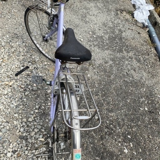 【配送可能】Panasonic ann 自転車 パープル 紫