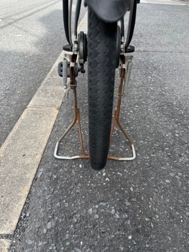 前後チャイルドシート付き自転車