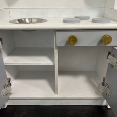 ままごとキッチン　木製　木のおもちゃ　おままごとの画像