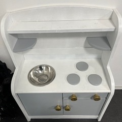 ままごとキッチン　木製　木のおもちゃ　おままごとの画像
