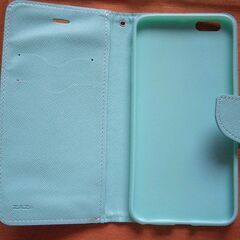  iPhone6Plus / iPhone6sPlus 手帳型  カバー  ミントグリーン  を 300円 で譲りますの画像
