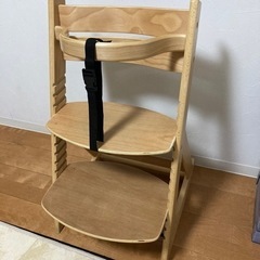 ベビーハイチェア　木製　ナチュラルの画像