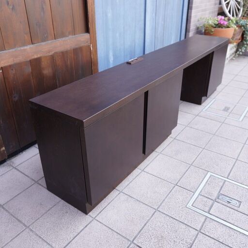 北海道旭川の家具メーカーCONDE HOUSE(カンディハウス)のam(アム)エスポワ テレビボードです。ダークブラウンの落ち着いた色