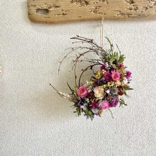 花々のリースpt