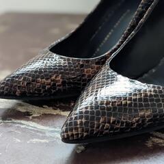 GIUSEPPE パンプス  ハラコ ハイヒール ポインテッドトゥ ピンヒールの画像