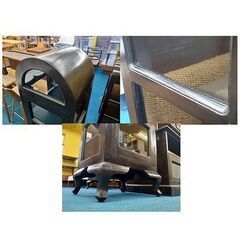 アジアン 輸入家具 コレクションケース マホガニー材
