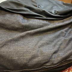 ビーズ　クッション　(大)無印良品の画像