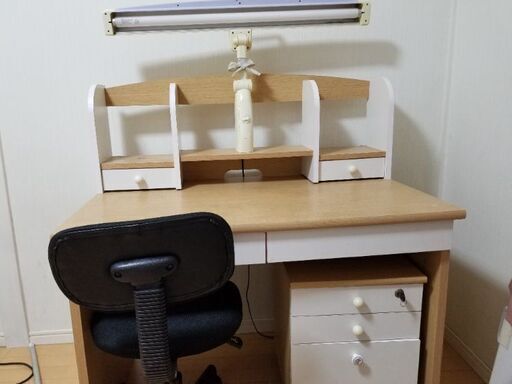 学習机 中高生向け 美品(白)