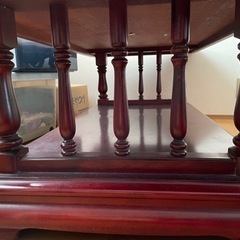 中古　カリモクのアンティーク調テーブルの画像