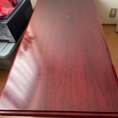 中古　カリモクのアンティーク調テーブルの画像