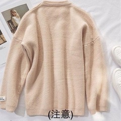 新品未使用　jemiremi　カフスワンポイントニット　イエローの画像