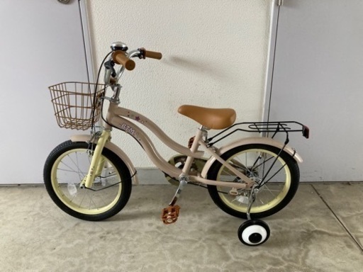 新品　子供用自転車　18インチ　ミルクティー