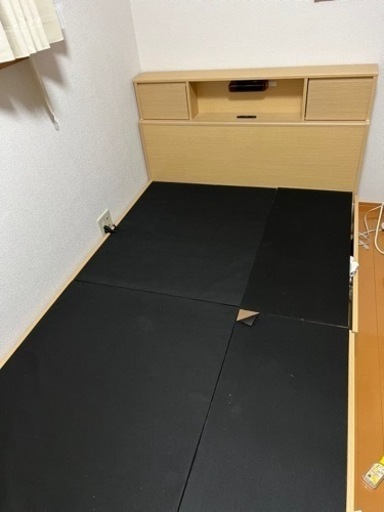 ※受付終了セミダブルベッド ベッドのみ 収納付き
