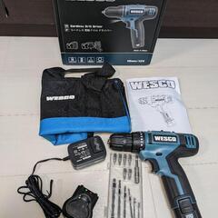 【美品】WESCO 電動ドリルドライバー 充電式 小型 12V ...