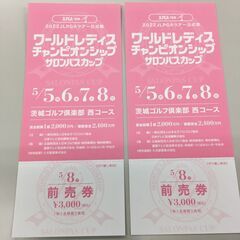 サロンパスカップ 最終日チケット（２枚）