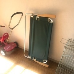 【値下】CS アルミ背付きベンチ CAPTAIN STAG M-3882 グリーンの画像