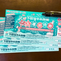 ７/ 31 (日) 迄 ⭐︎ 下田海中水族館 入場招待券３枚セッ...