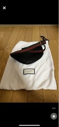 GUCCI グッチ　バッグ　ウエストポーチ　旧ロゴ　黒