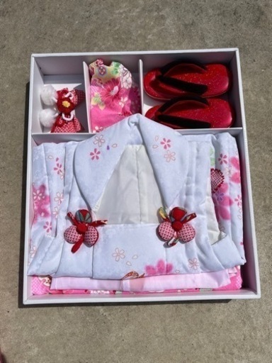 七五三　3歳　着物　女の子　被布セット