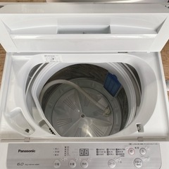 ⑥Panasonic 全自動電気洗濯機 6kg NA-F60B13 2020年製 【i2-0419】