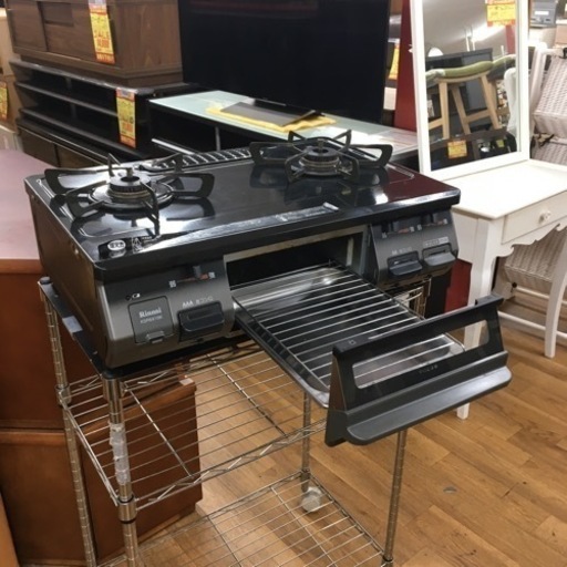 リンナイ KSR641BKL ガステーブル LPガス用 左強火力 Rinnai 据置型ガスコンロ