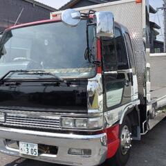 日野クルージングレンジャー積載車!デコトラハイジャッキ、ウインチ