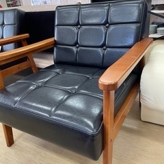1人掛けソファー🌟コンパクト🌟ナチュラル×ブラック🌟【こちらは店...