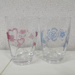 ガラスのコップ　昭和レトロの画像