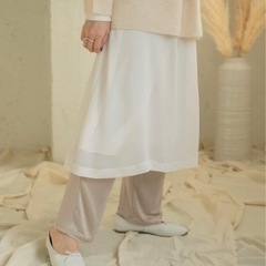 【新品】アーバンリサーチITEMS/ツイルロングスカート【定価6,050円】の画像